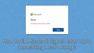 Jak naprawić błąd logowania Microsoft 1001: Coś poszło nie tak?