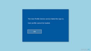 Jak naprawić błąd "Nie można załadować profilu użytkownika" w systemie Windows?