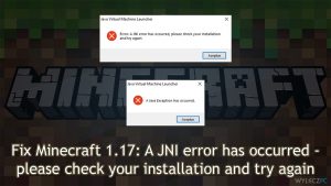 [Rozwiązano] W Minecraft 1.17 wystąpił błąd A JNI – sprawdź instalację i spróbuj ponownie (TLauncher)