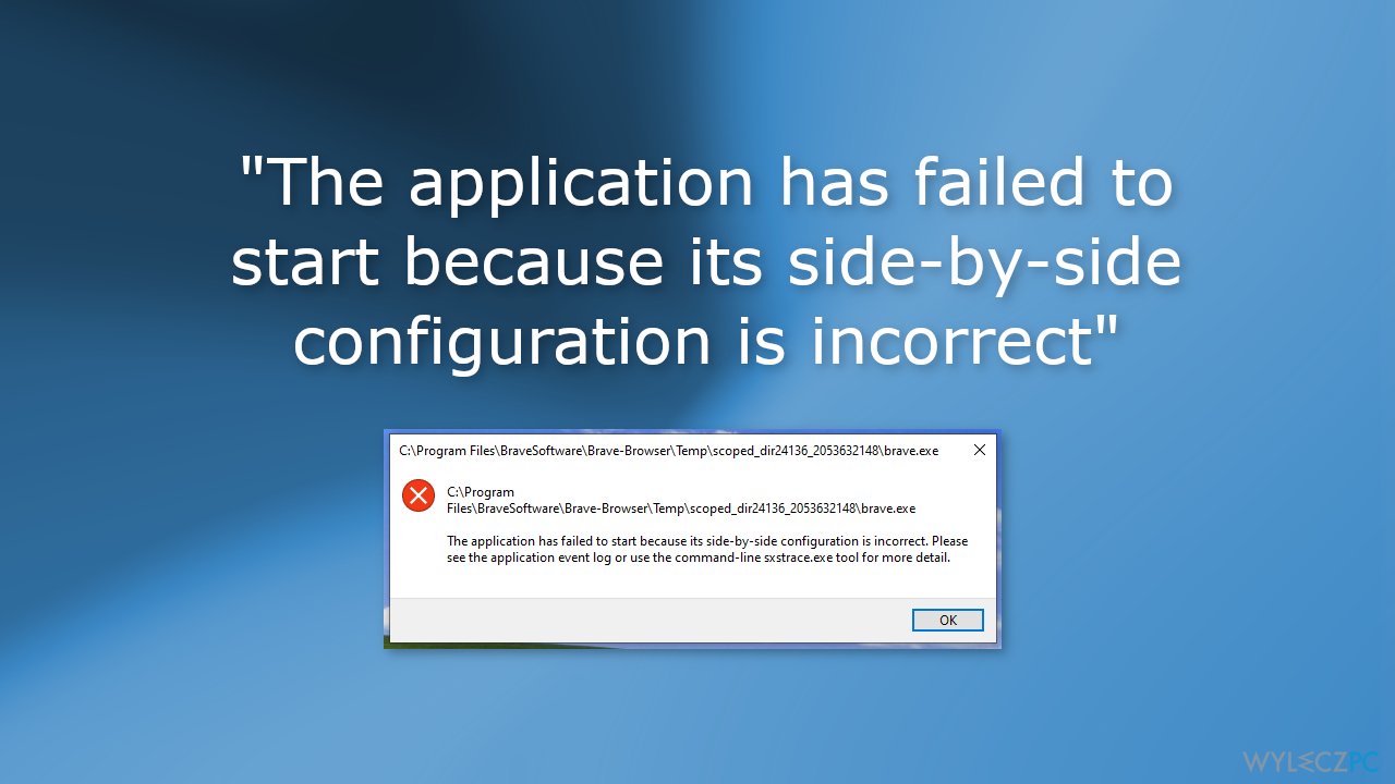 [Rozwiązanie] Błąd „Aplikacja nie została uruchomiona, ponieważ konfiguracja side-by-side jest nieprawidłowa” w systemie Windows